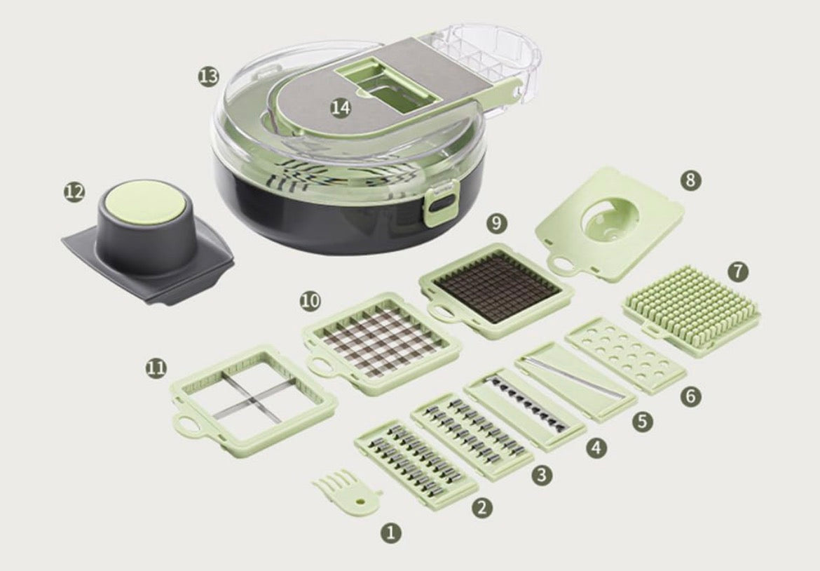 Coupe-légumes multifonction 9 en 1
