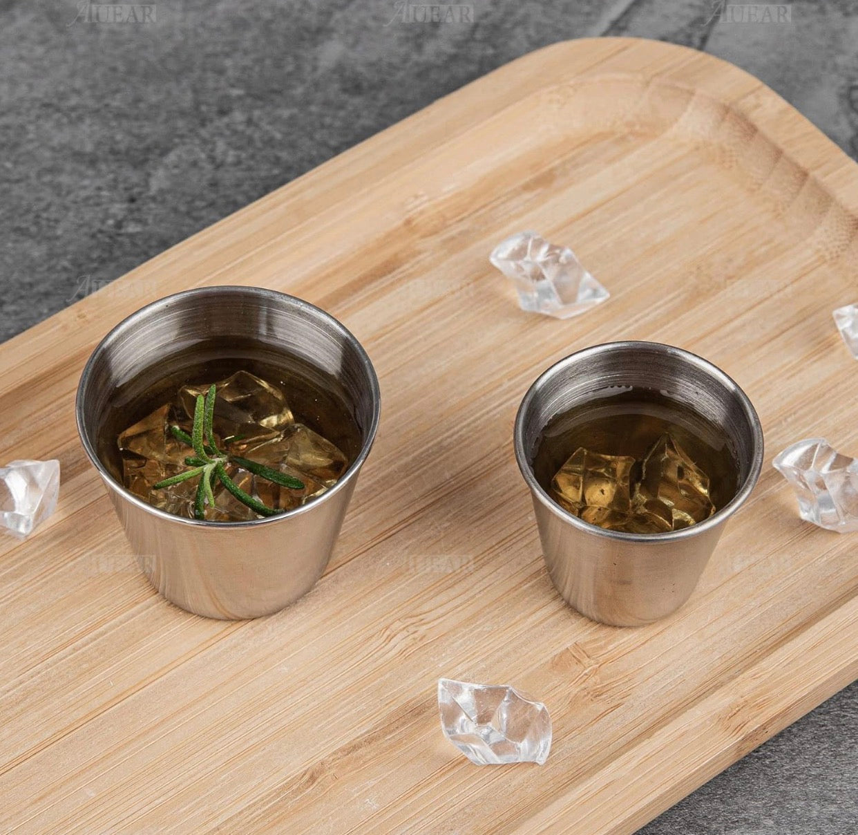 Lot de 12 Verres à Shot en Acier Inoxydable – Incassables et Empilables