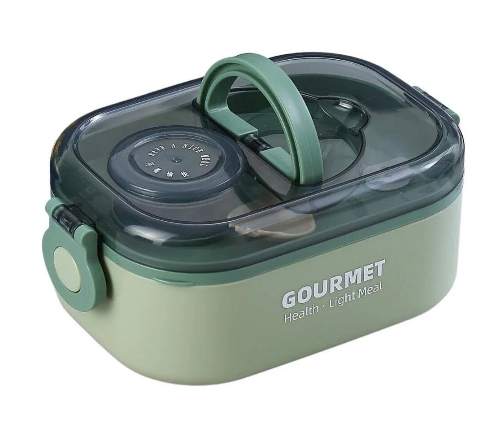 Boîte à Lunch Bento Rose Pastel – Hermétique avec Couvert Inclus