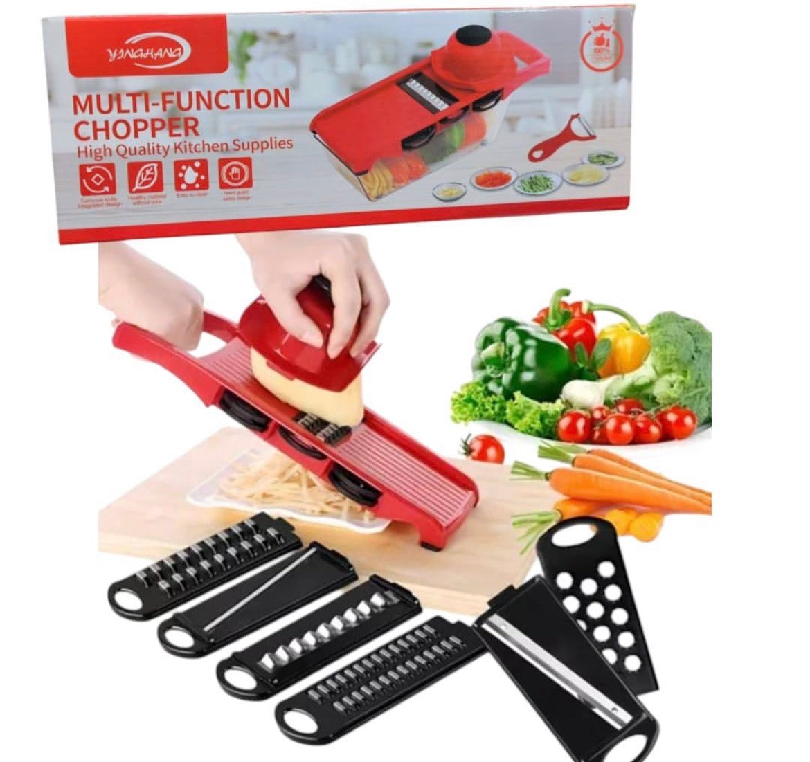 Hachoir Multifonctionnel Yinghang | Trancheuse, Râpe & Coupe-légumes