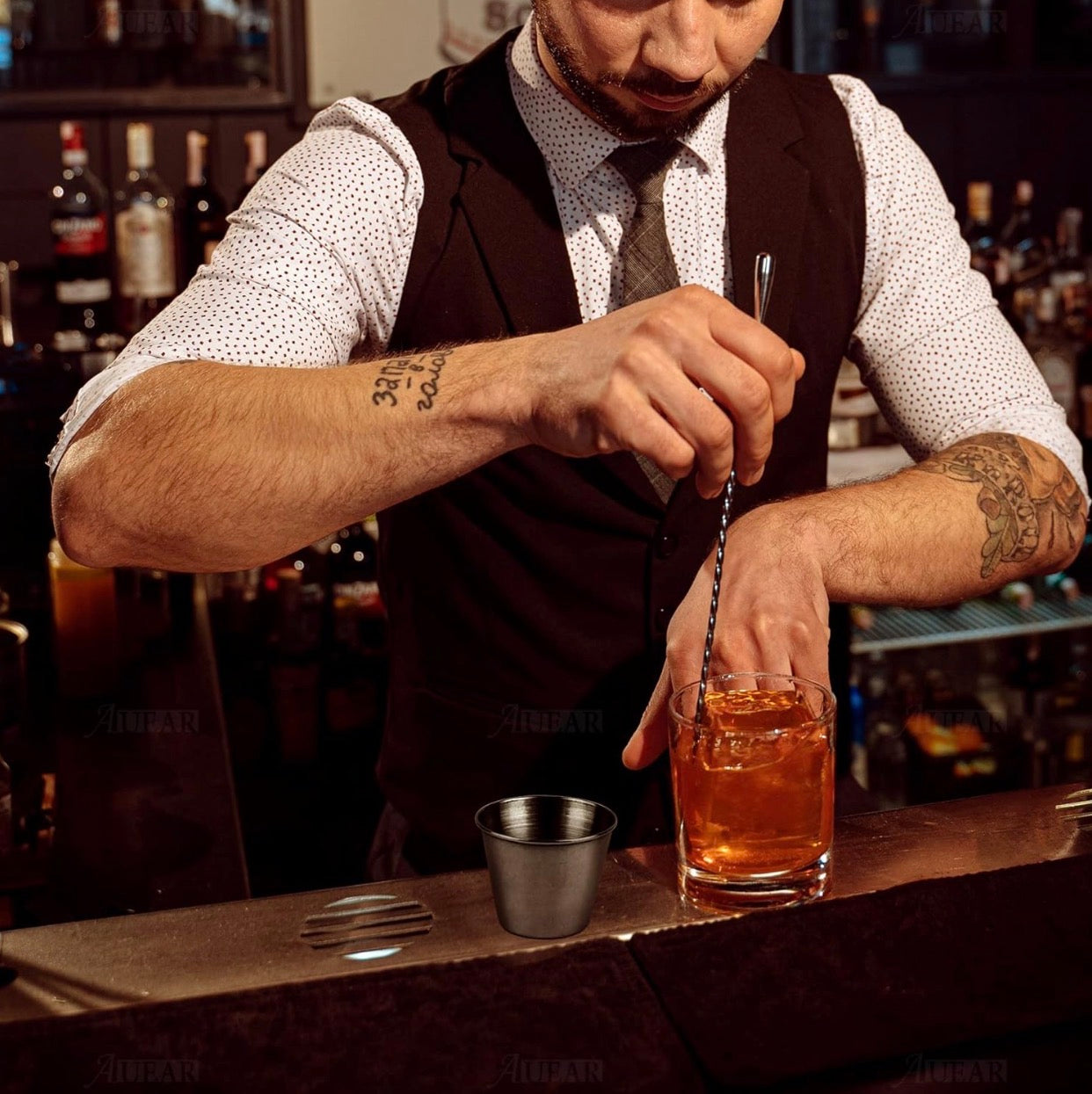 Lot de 12 Verres à Shot en Acier Inoxydable – Incassables et Empilables