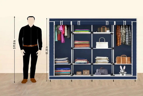 Armoire de Rangement Portable Nao Ge - Tissu Durable & Structure Acier