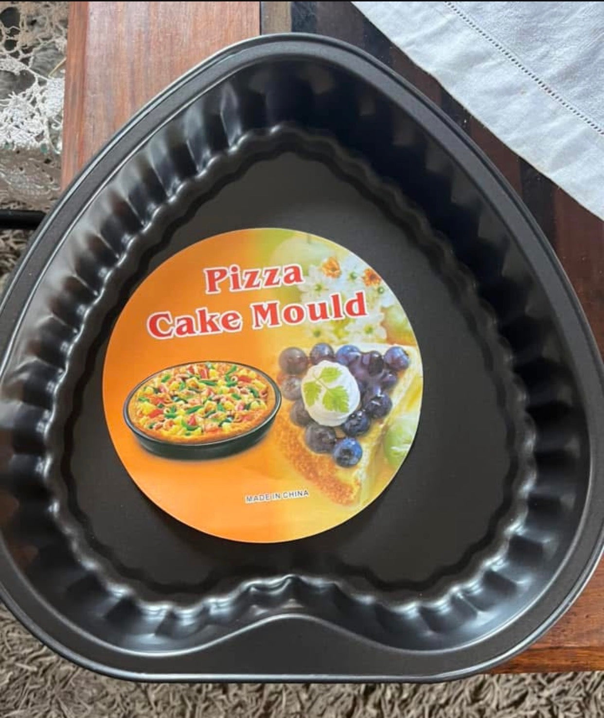 Moule à Gâteau et Pizza en Forme de Cœur - Antiadhésif Premium