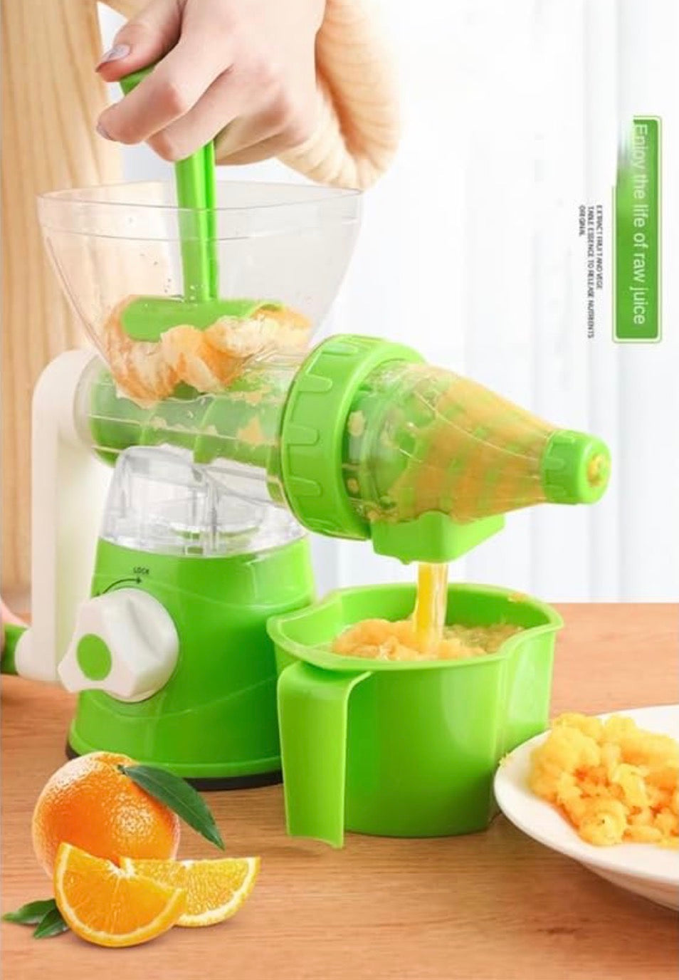 Extracteur de Jus Manuel Multifonction 3-en-1 Find Back RF-707 - Fruits, Légumes & Crème Glacée