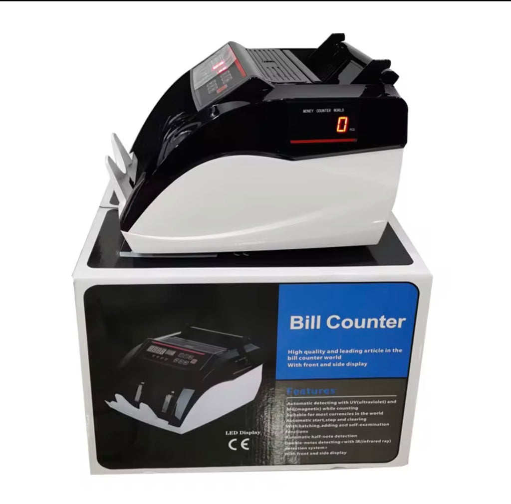 Compteuse de Billets Multi-Devises 5800D2 UV/3MG - Haute Précision avec Détecteur de Faux Billets et Double Écran LCD