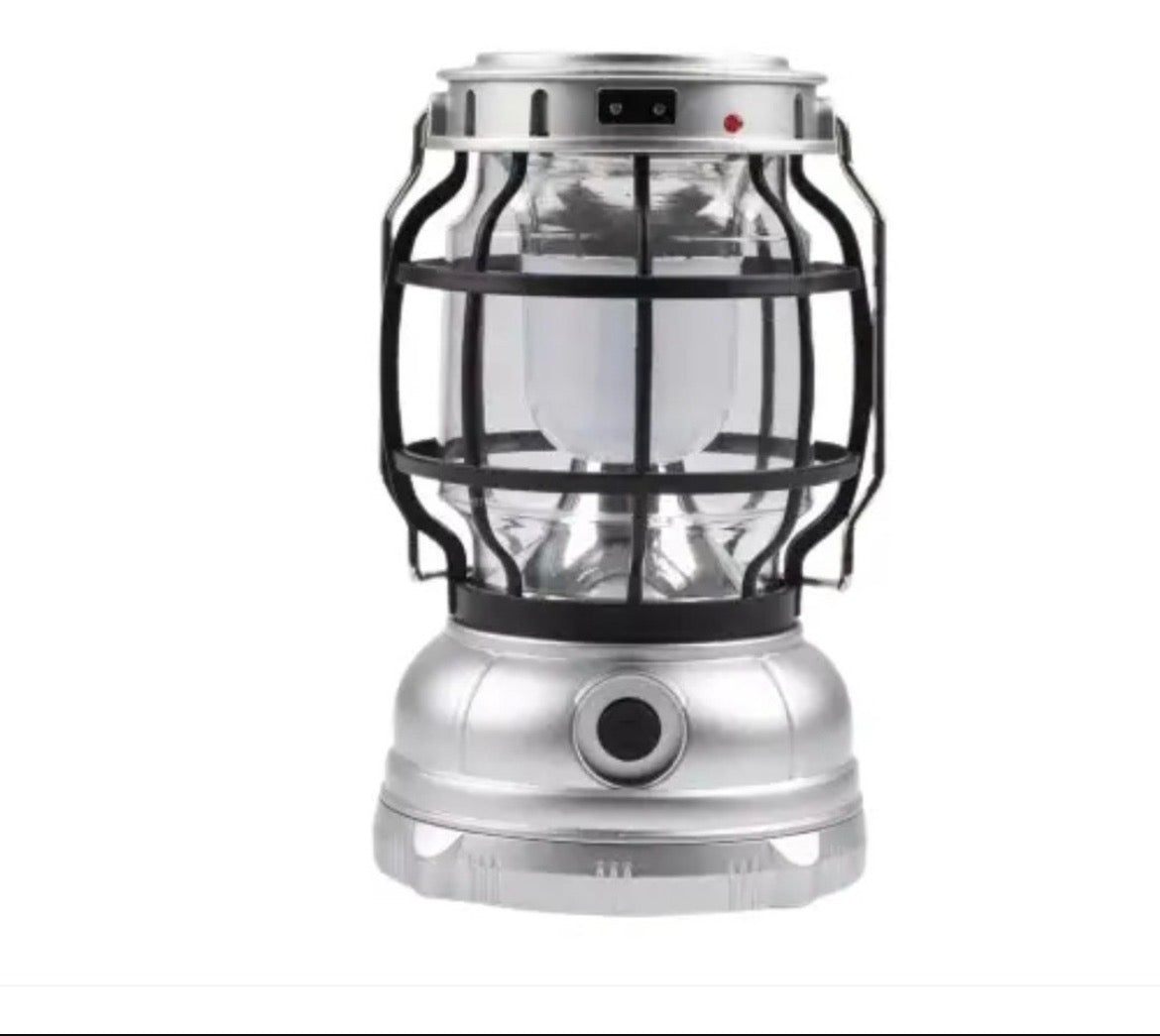 Lampe de Camping Solaire Rechargeable – Éclairage LED avec Panneau Solaire Intégré