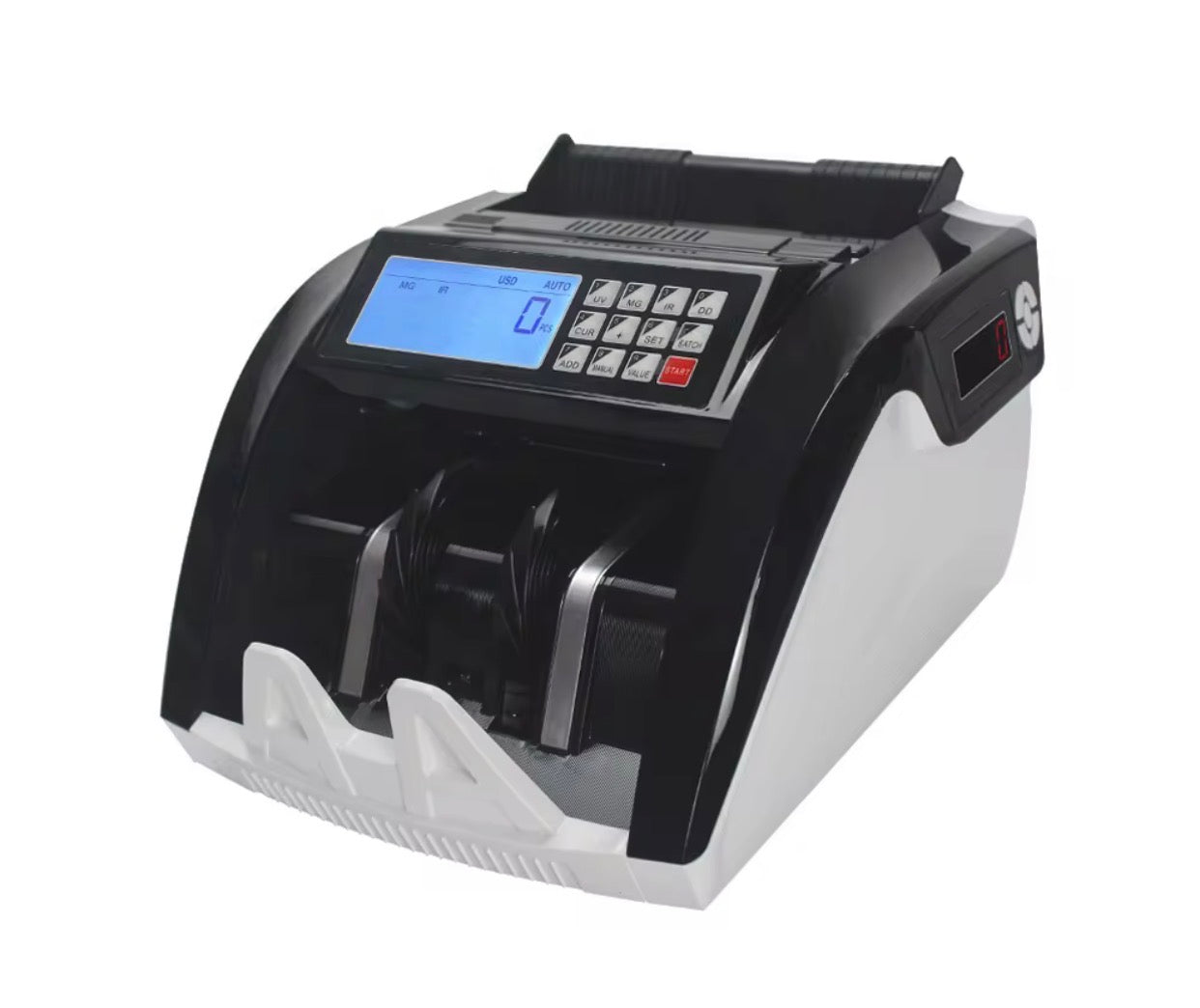 Compteuse de Billets Multi-Devises 5800D2 UV/3MG - Haute Précision avec Détecteur de Faux Billets et Double Écran LCD