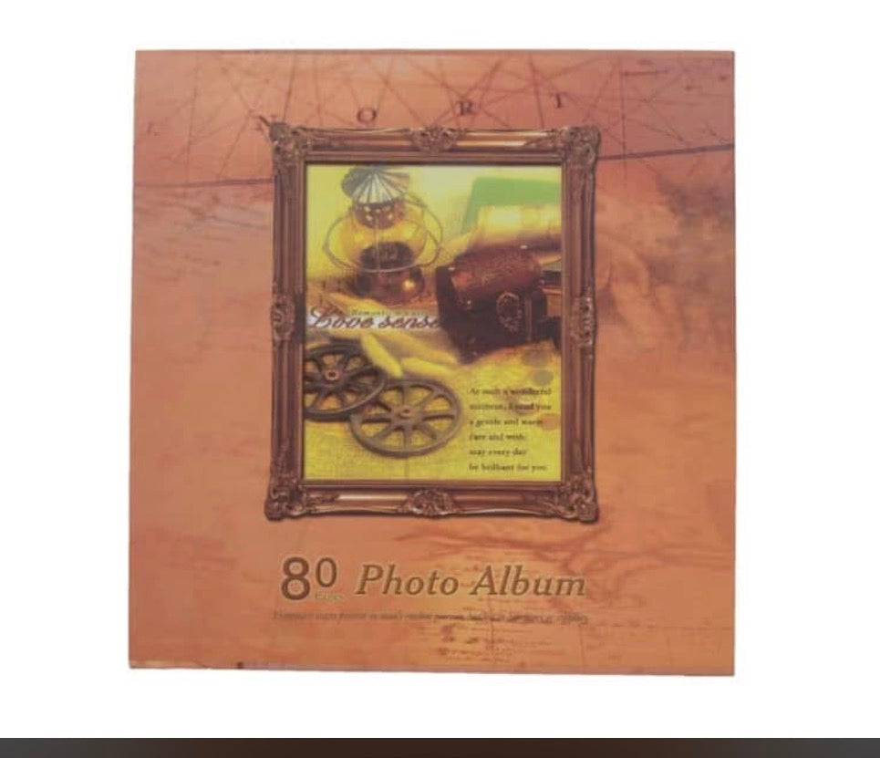 Album Photo de Luxe "Voyage & Mémoire" - 80 Pages - Reliure Spirale et Couverture Rigide Effet Bois